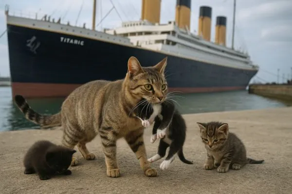 A incrível história da gata que pressentiu o acidente do Titanic e salvou seus filhotes