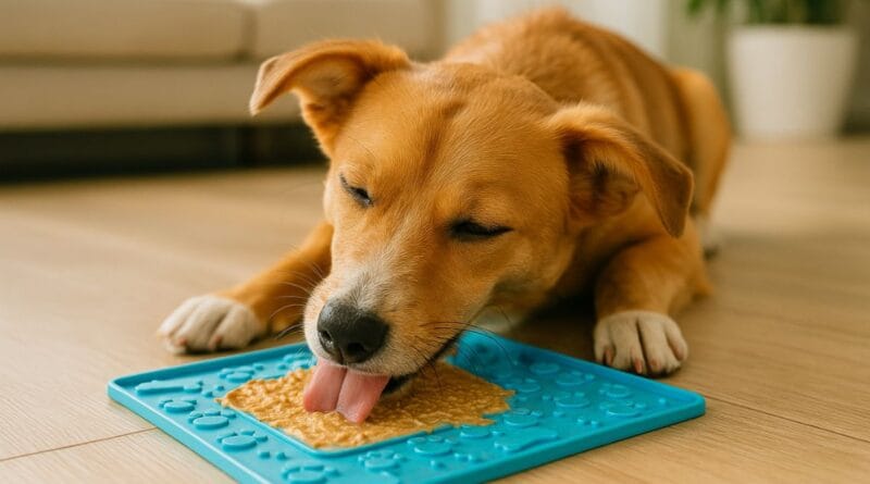 Tapete de lamber para cães: como usar e benefícios