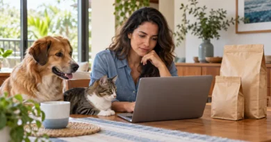 Tutora compara preços de ração para cão e gato em uma compra online