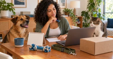 Tutora planeja compras de produtos para pets durante uma promoção